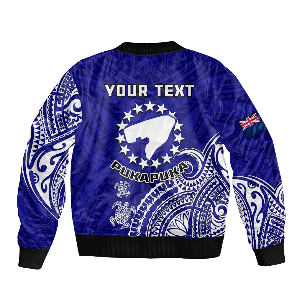 (Custom Personalised) Pukapuka Cook Islands Polynesian Turtle Art Bomber Jacket - Wonder Print Shop