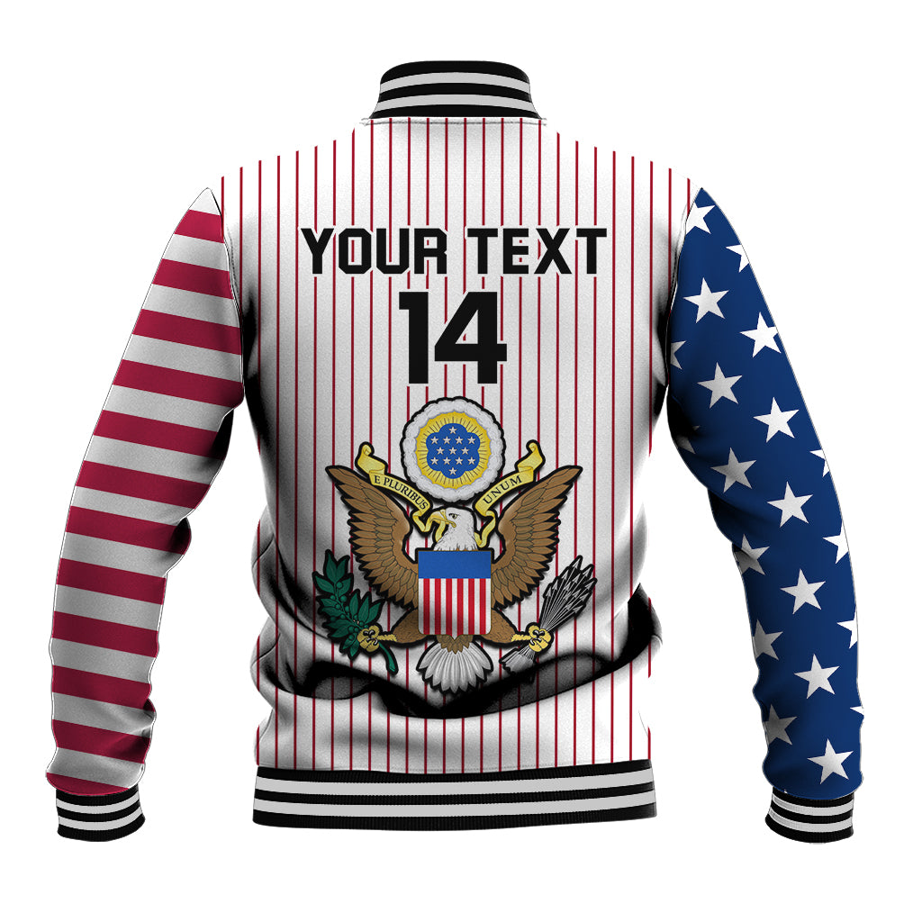 (Custom Text And Number) United States 2023 Baseball USA Coat Of Arms Baseball Jacket - Wonder Print Shop