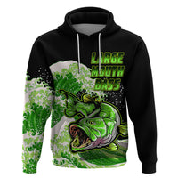 Custom Bass Fishing Hoodie Green - Wonder Print Shop