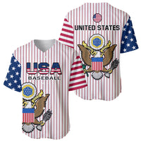 United States 2023 Baseball USA Coat Of Arms Baseball Jersey - Wonder Print Shop