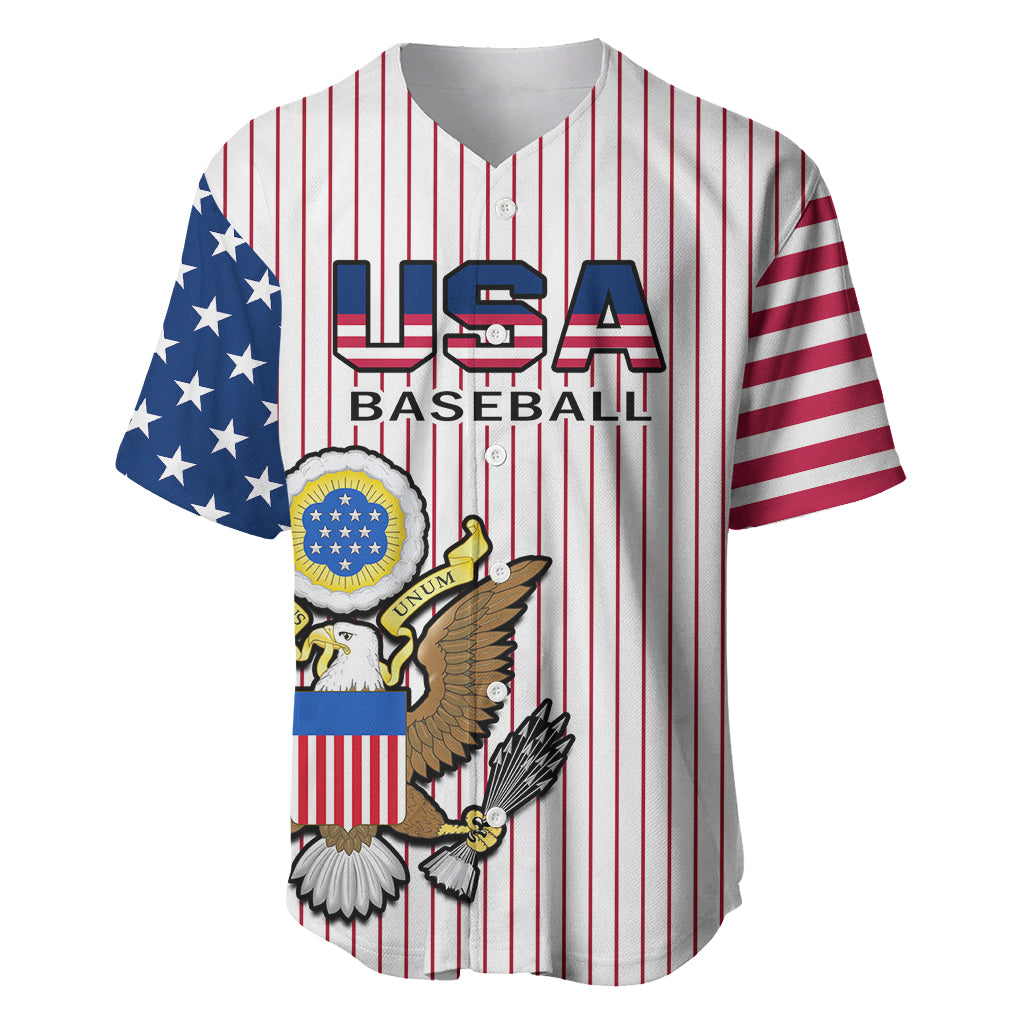 United States 2023 Baseball USA Coat Of Arms Baseball Jersey - Wonder Print Shop