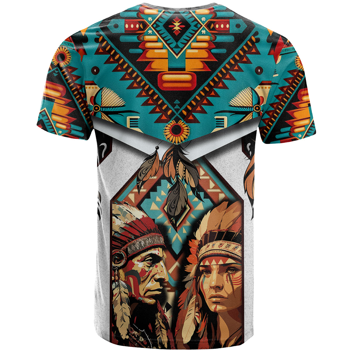 Native American Indian Indigenous Mix African Art T Shirt - Wonder Print Shop