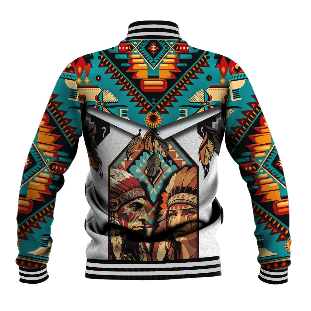 Native American Indian Indigenous Mix African Art Baseball Jacket - Wonder Print Shop