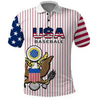 United States 2023 Baseball USA Polo Shirt Coat Of Arms - Wonder Print Shop