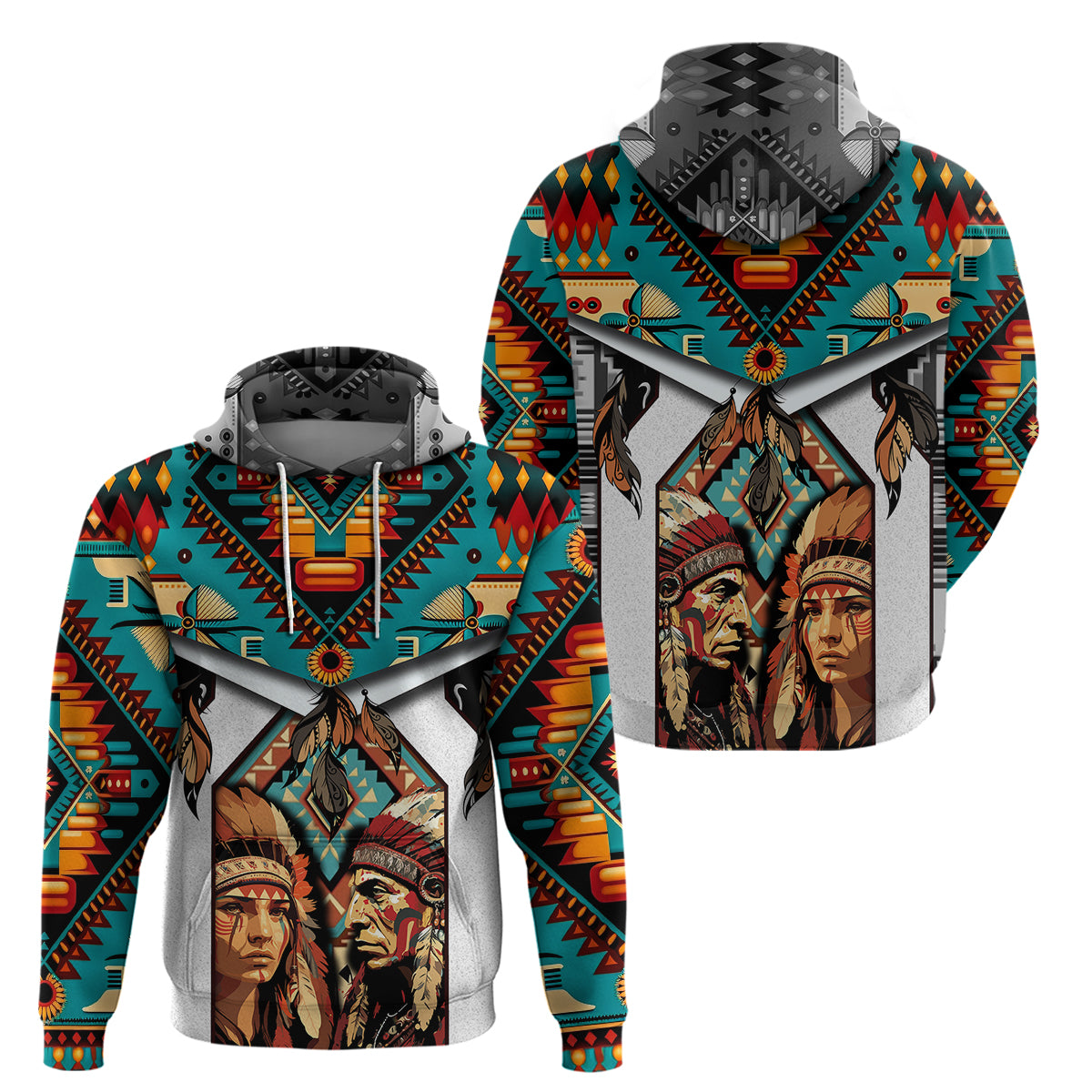 Native American Indian Indigenous Mix African ArHoodie - Wonder Print Shop