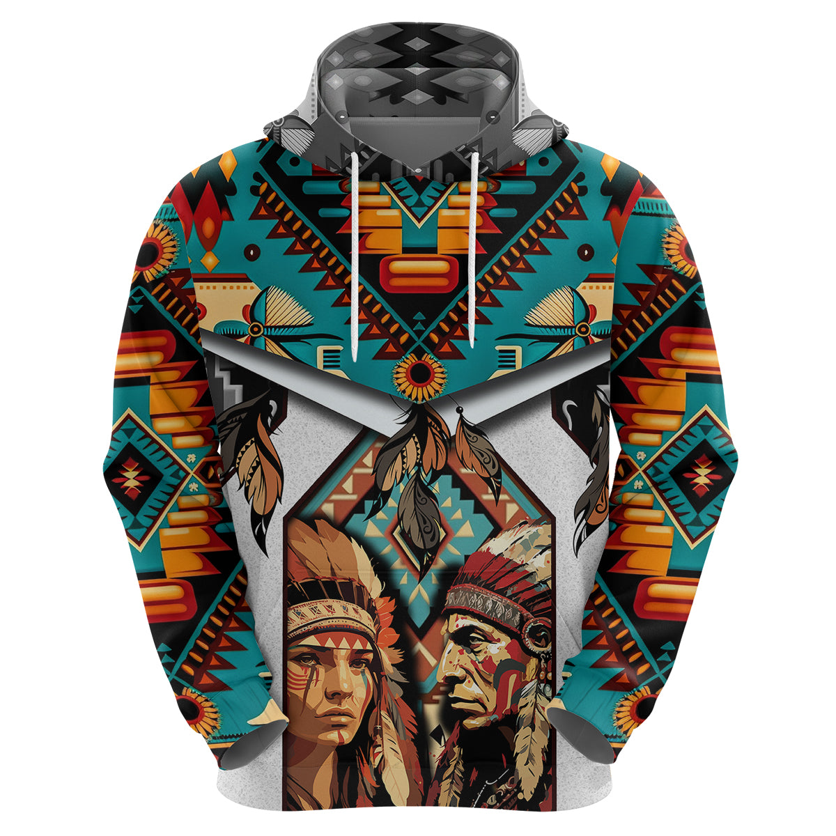 Native American Indian Indigenous Mix African ArHoodie - Wonder Print Shop