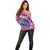 Bass Fishing is Life Hook Sport Largemouth Pink Off Shoulder Sweater - Wonder Print Shop