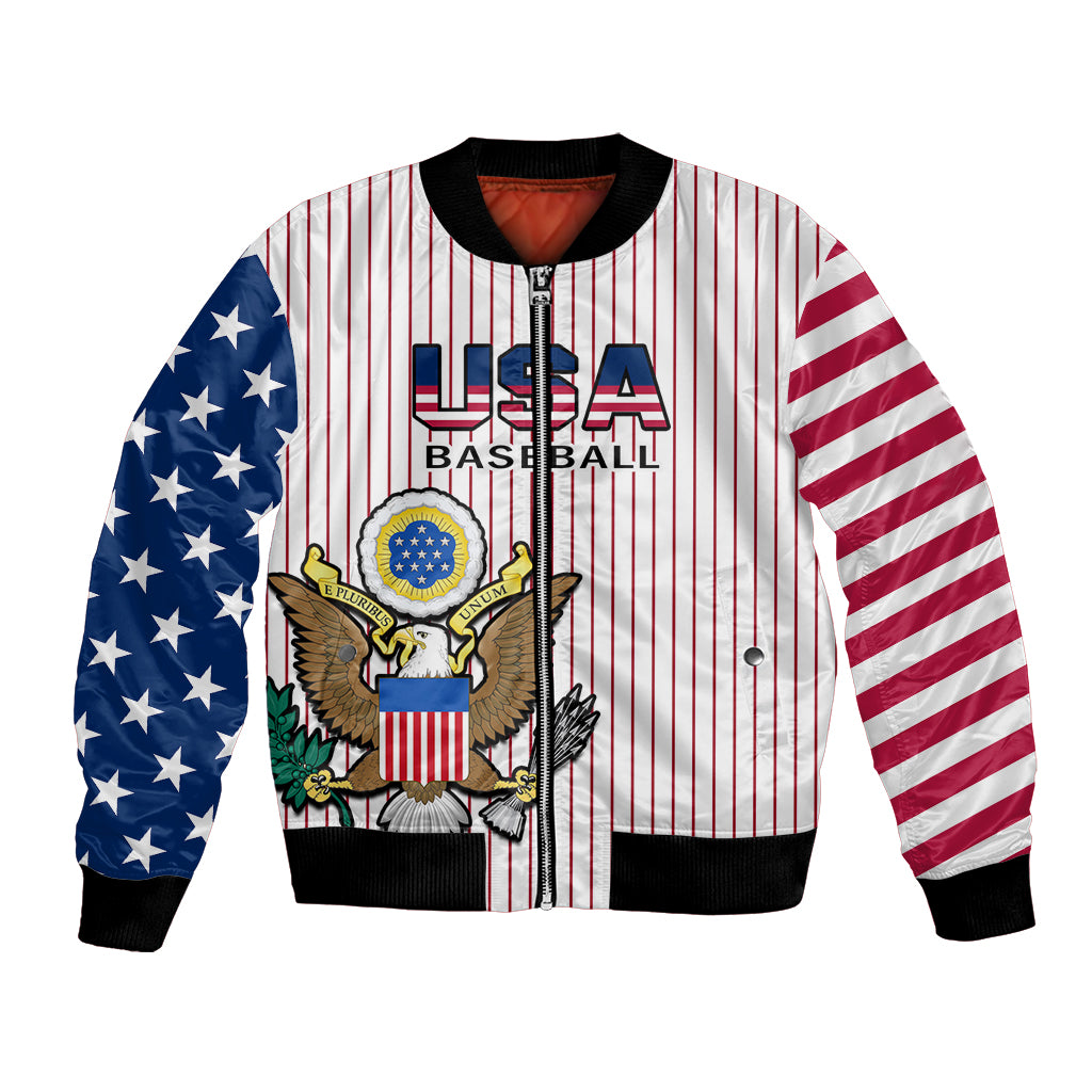 United States 2023 Baseball USA Coat Of Arms Bomber Jacket - Wonder Print Shop