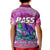Bass Fishing Polo Shirt Fishing is Life Hook Sport Largemouth Pink for Kid - Wonder Print Shop