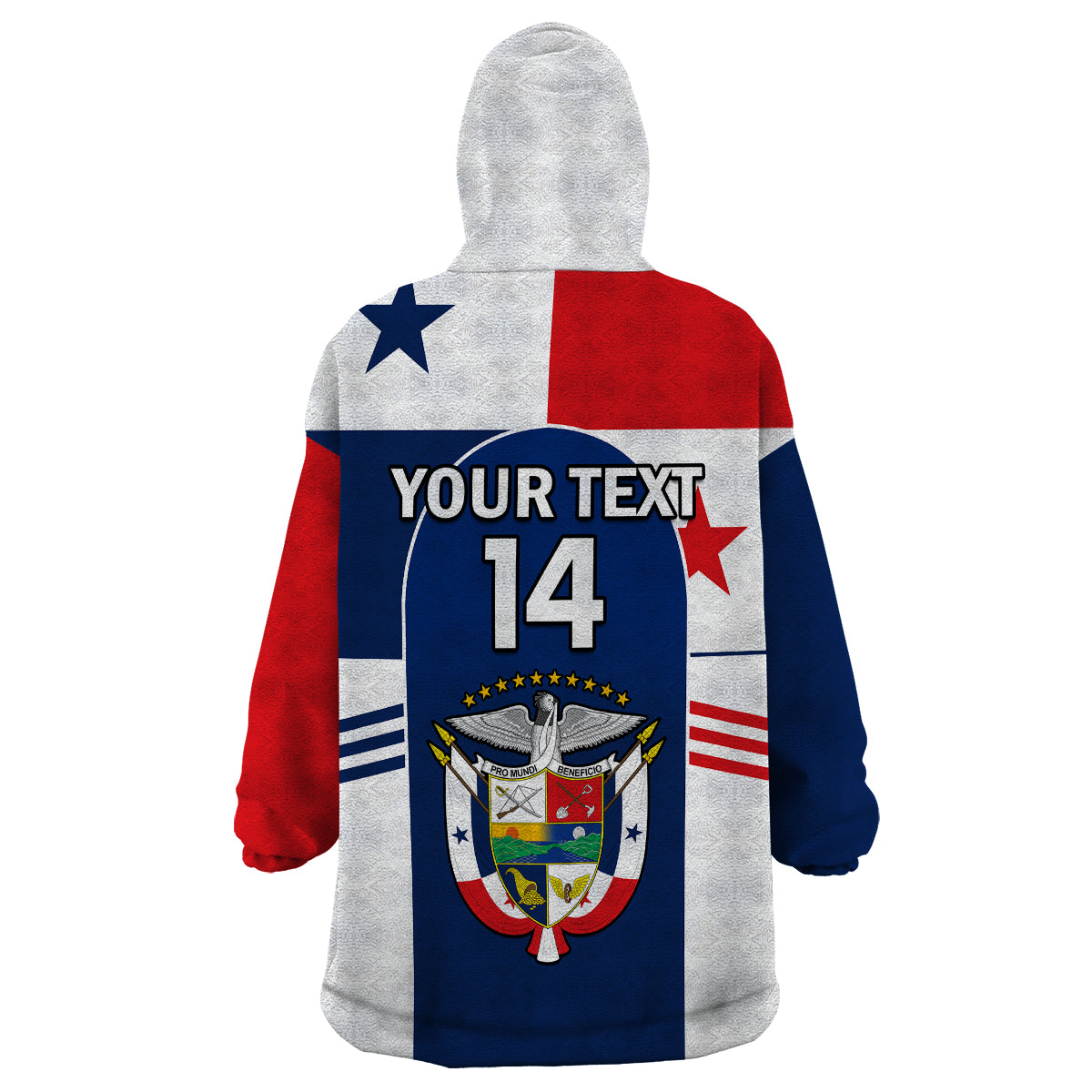 (Custom Text And Number) Panama 2023 Baseball Flag Sporty Version Wearable Blanket Hoodie - Wonder Print Shop