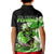Largemouth Bass Fishing Polo Shirt Green for Kid - Wonder Print Shop