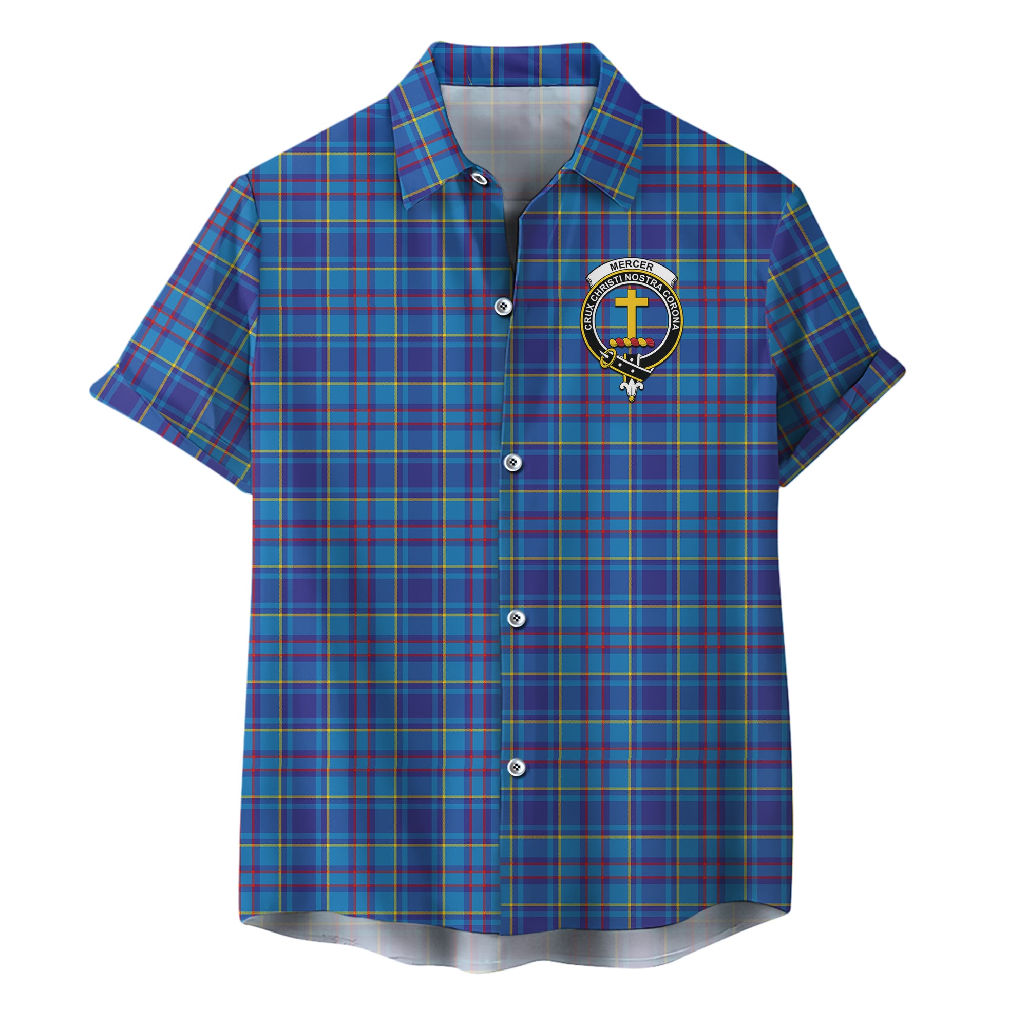scottish-mercer-modern-clan-crest-tartan-hawaiian-shirt