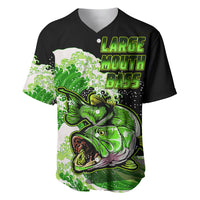 Largemouth Bass Fishing Green Baseball Jersey LT9 - Wonder Print Shop
