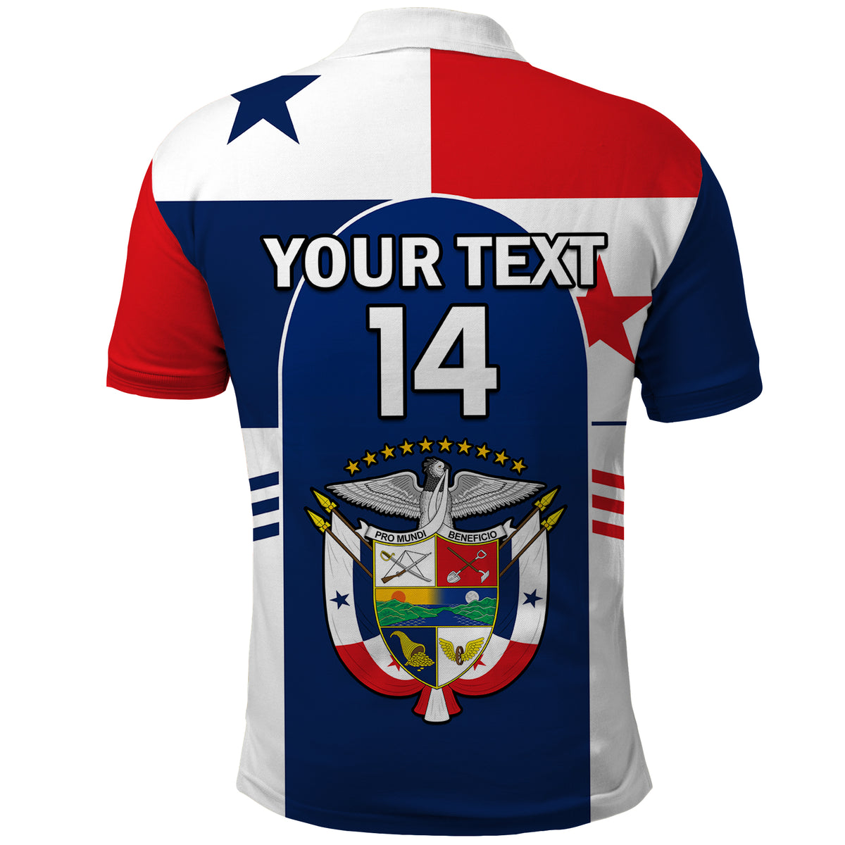 (Custom Text And Number) Panama 2023 Baseball Flag Sporty Version Polo Shirt - Wonder Print Shop