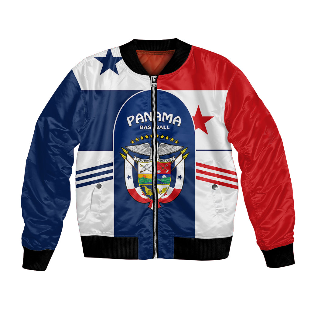 (Custom Text And Number) Panama 2023 Baseball Flag Sporty Version Bomber Jacket - Wonder Print Shop