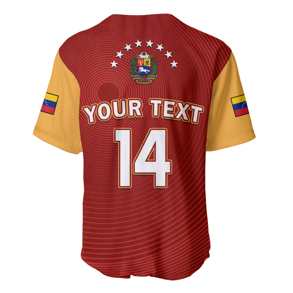 (Custom Text And Number) Venezuela 2023 Baseball Mix Coat Of Arms Baseball Jersey - Wonder Print Shop
