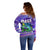 (Custom Personalised) Bass Fishing is Life Hook Sport Largemouth Purple Off Shoulder Sweater - Wonder Print Shop