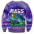 (Custom Personalised) Bass Fishing is Life Hook Sport Largemouth Purple Sweatshirt - Wonder Print Shop