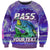 (Custom Personalised) Bass Fishing is Life Hook Sport Largemouth Purple Sweatshirt - Wonder Print Shop