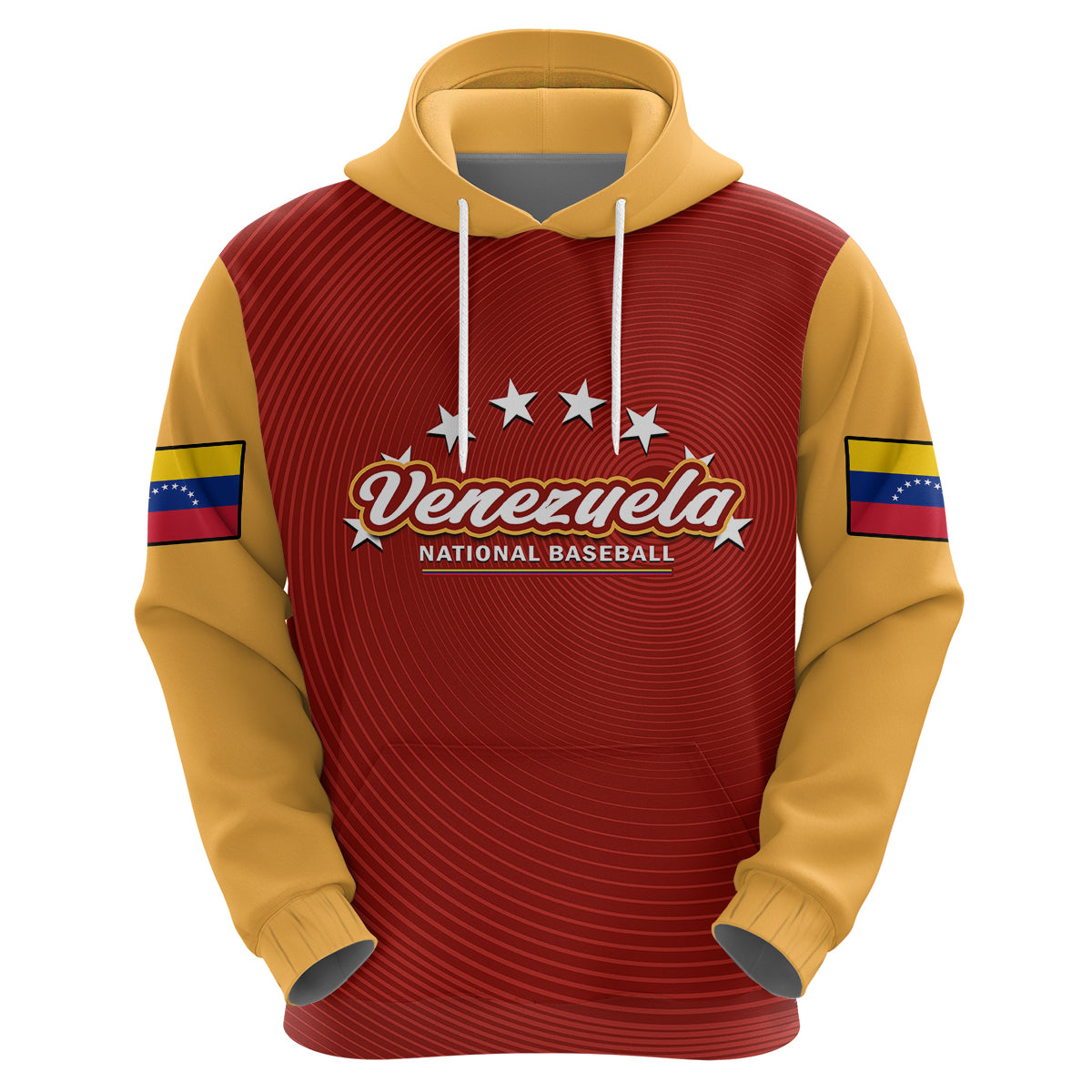 Custom Venezuela 2023 Baseball Mix Hoodie Coat Of Arms - Wonder Print Shop