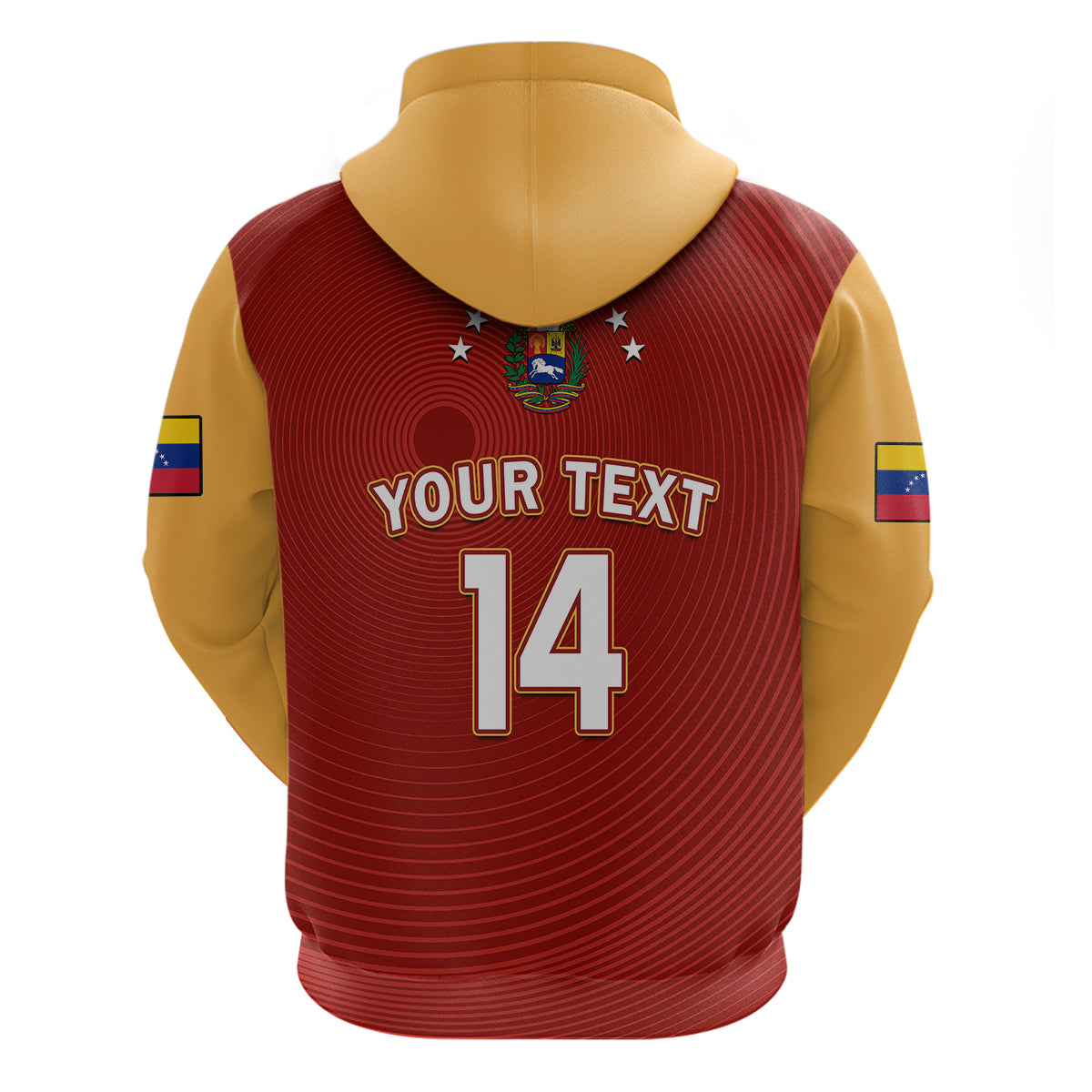 Custom Venezuela 2023 Baseball Mix Hoodie Coat Of Arms - Wonder Print Shop