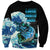 (Custom Personalised) Bass Fishing Blue Sweatshirt - Wonder Print Shop