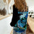 (Custom Personalised) Bass Fishing Blue Women Casual Shirt - Wonder Print Shop