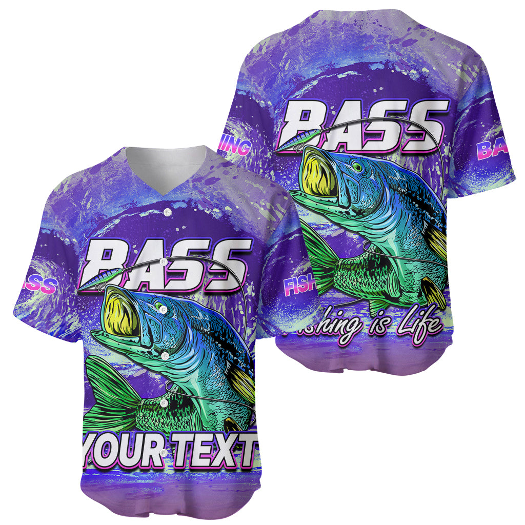 custom-personalised-bass-fishing-is-life-hook-sport-largemouth-purple-baseball-jersey
