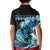 Custom Bass Fishing Blue Polo Shirt for Kid - Wonder Print Shop