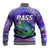 (Custom Personalised) Bass Fishing is Life Hook Sport Largemouth Purple Baseball Jacket LT9 - Wonder Print Shop