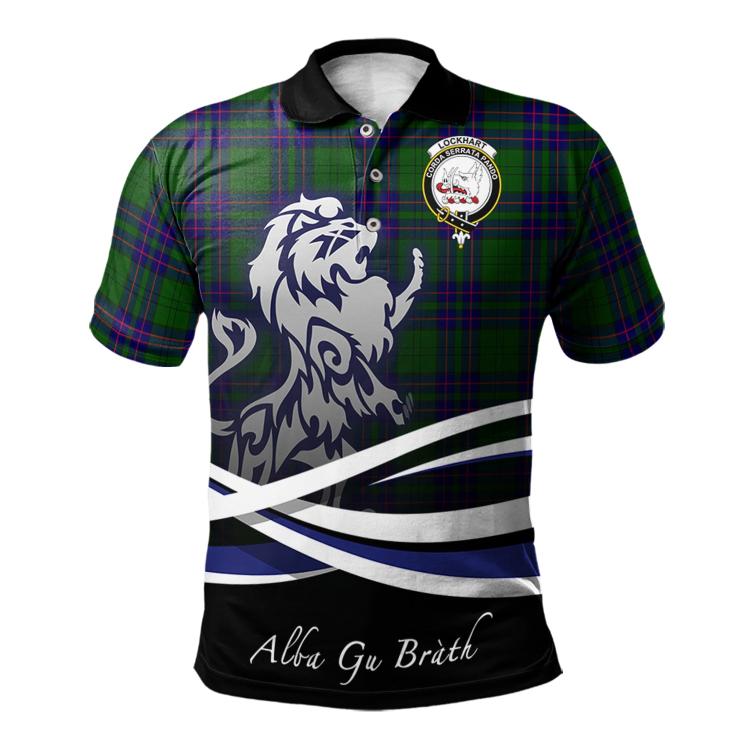 scottish-lockhart-modern-clan-crest-scotland-lion-tartan-polo-shirt