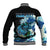 (Custom Personalised) Bass Fishing Blue Baseball Jacket LT9 - Wonder Print Shop