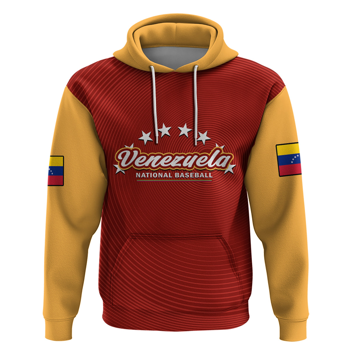 Venezuela 2023 Baseball Mix Hoodie Coat Of Arms - Wonder Print Shop