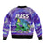 (Custom Personalised) Bass Fishing is Life Hook Sport Largemouth Purple Bomber Jacket LT9 - Wonder Print Shop