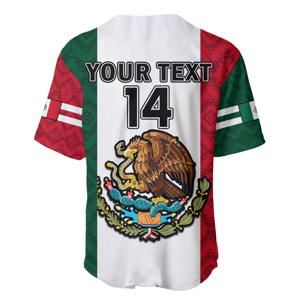 (Custom Text And Number) Mexico 2023 Baseball Mexican Art Flag Style Baseball Jersey - Wonder Print Shop