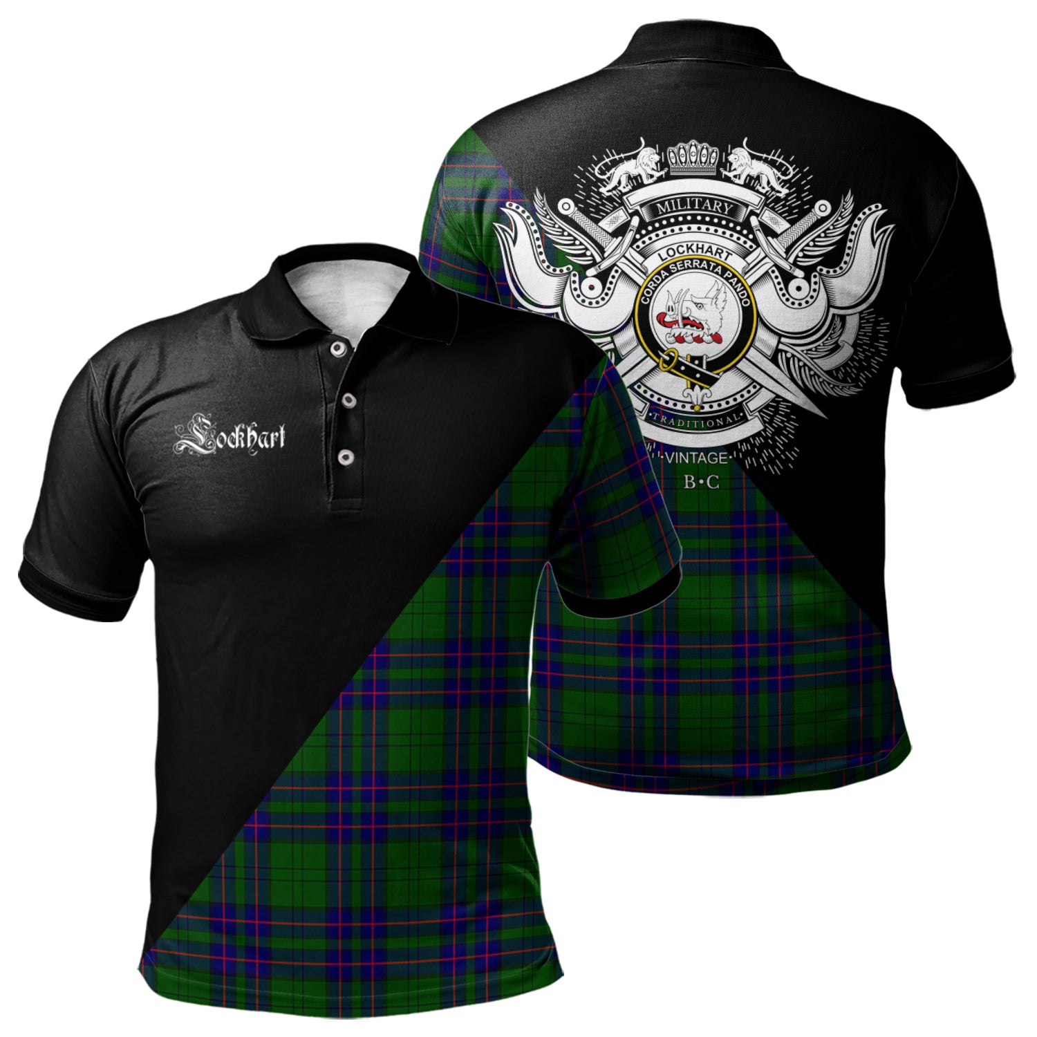 scottish-lockhart-modern-clan-crest-military-logo-tartan-polo-shirt