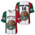 (Custom Text And Number) Mexico 2023 Baseball Mexican Art Flag Style Baseball Jersey - Wonder Print Shop