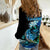 Largemouth Bass Fishing Blue Women Casual Shirt - Wonder Print Shop