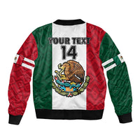 (Custom Text And Number) Mexico 2023 Baseball Mexican Art Flag Style Bomber Jacket - Wonder Print Shop