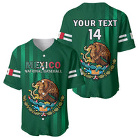 (Custom Text And Number) Mexico 2023 Baseball Mix Coat Of Arms Baseball Jersey - Wonder Print Shop