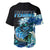 Largemouth Bass Fishing Blue Baseball Jersey LT9 - Wonder Print Shop