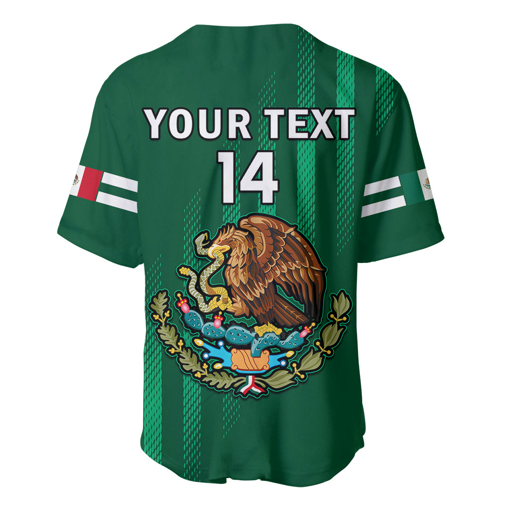 (Custom Text And Number) Mexico 2023 Baseball Mix Coat Of Arms Baseball Jersey - Wonder Print Shop