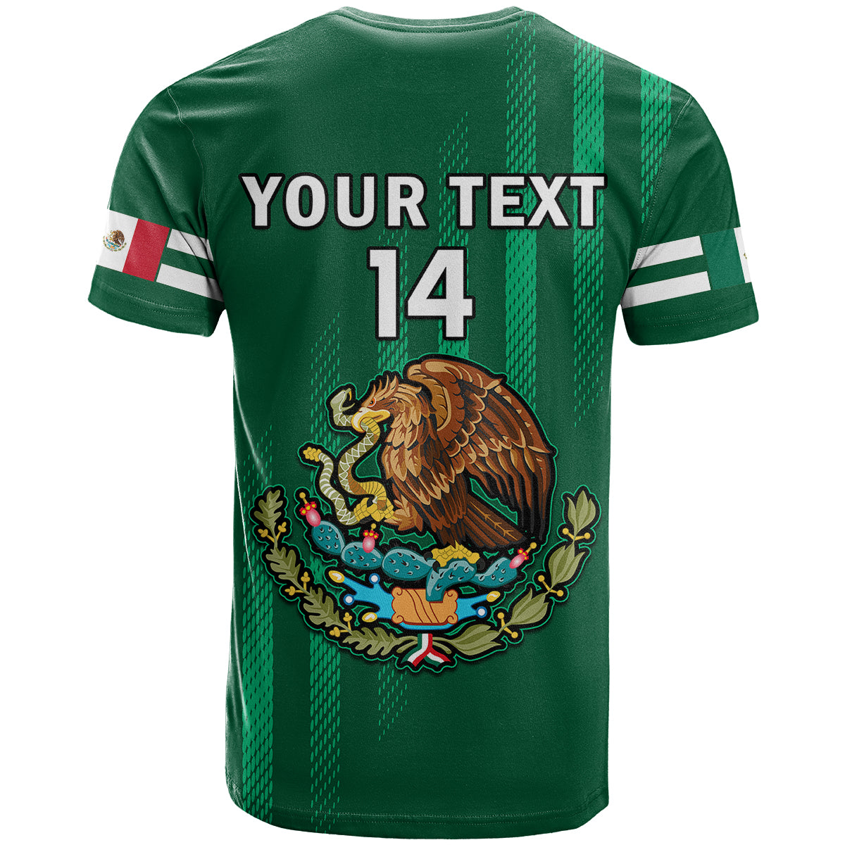 Custom Mexico 2023 Baseball Mix Coat Of Arms T Shirt - Wonder Print Shop