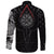 Viking Long Sleeve Button Shirt Old Norse Odin Tattoo RLT12 - Wonder Print Shop