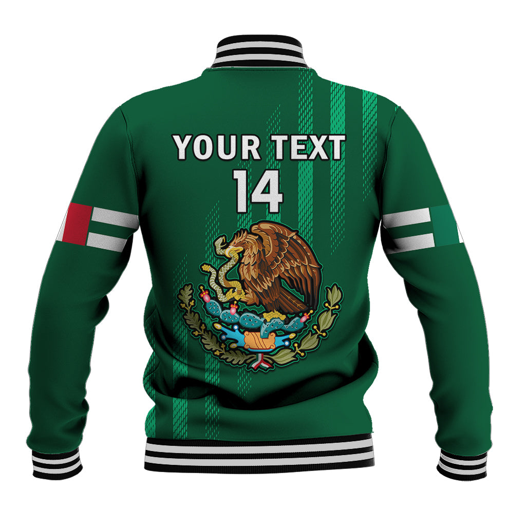 (Custom Text And Number) Mexico 2023 Baseball Mix Coat Of Arms Baseball Jacket - Wonder Print Shop