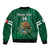 (Custom Text And Number) Mexico 2023 Baseball Mix Coat Of Arms Sleeve Zip Bomber Jacket - Wonder Print Shop