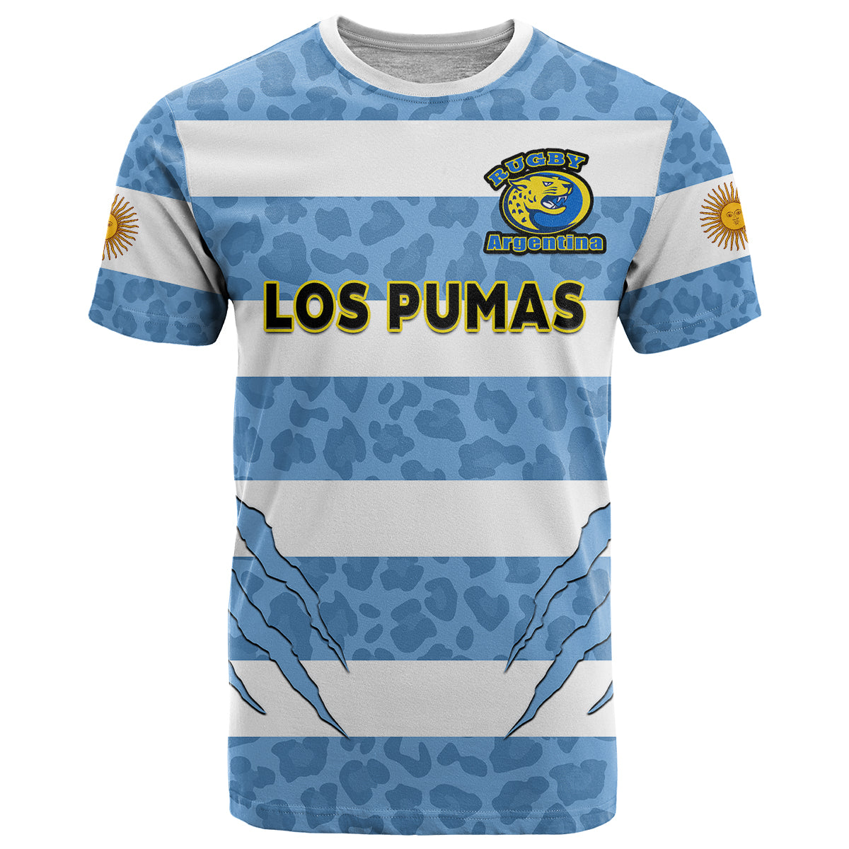 Custom Argentina Rugby 7s Vamos Pumas T Shirt - Wonder Print Shop