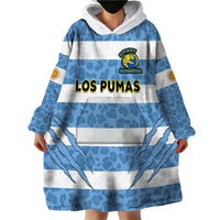 (Custom Text And Number) Argentina Rugby 7s Vamos Pumas Wearable Blanket Hoodie - Wonder Print Shop