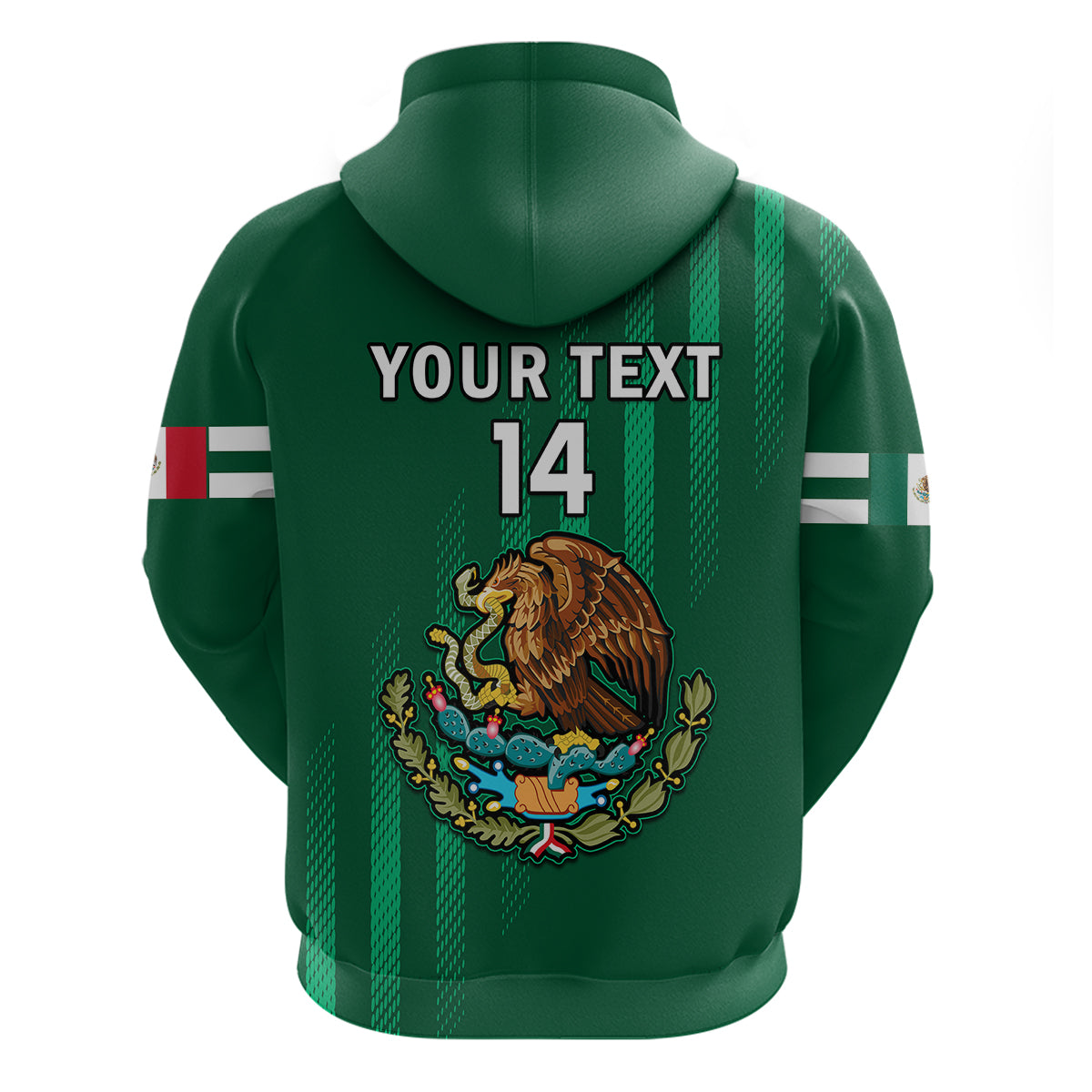 Custom Mexico 2023 Baseball Mix Hoodie Coat Of Arms - Wonder Print Shop