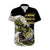 (Custom Personalised) Bass Fishing Gold Hawaiian Shirt - Wonder Print Shop